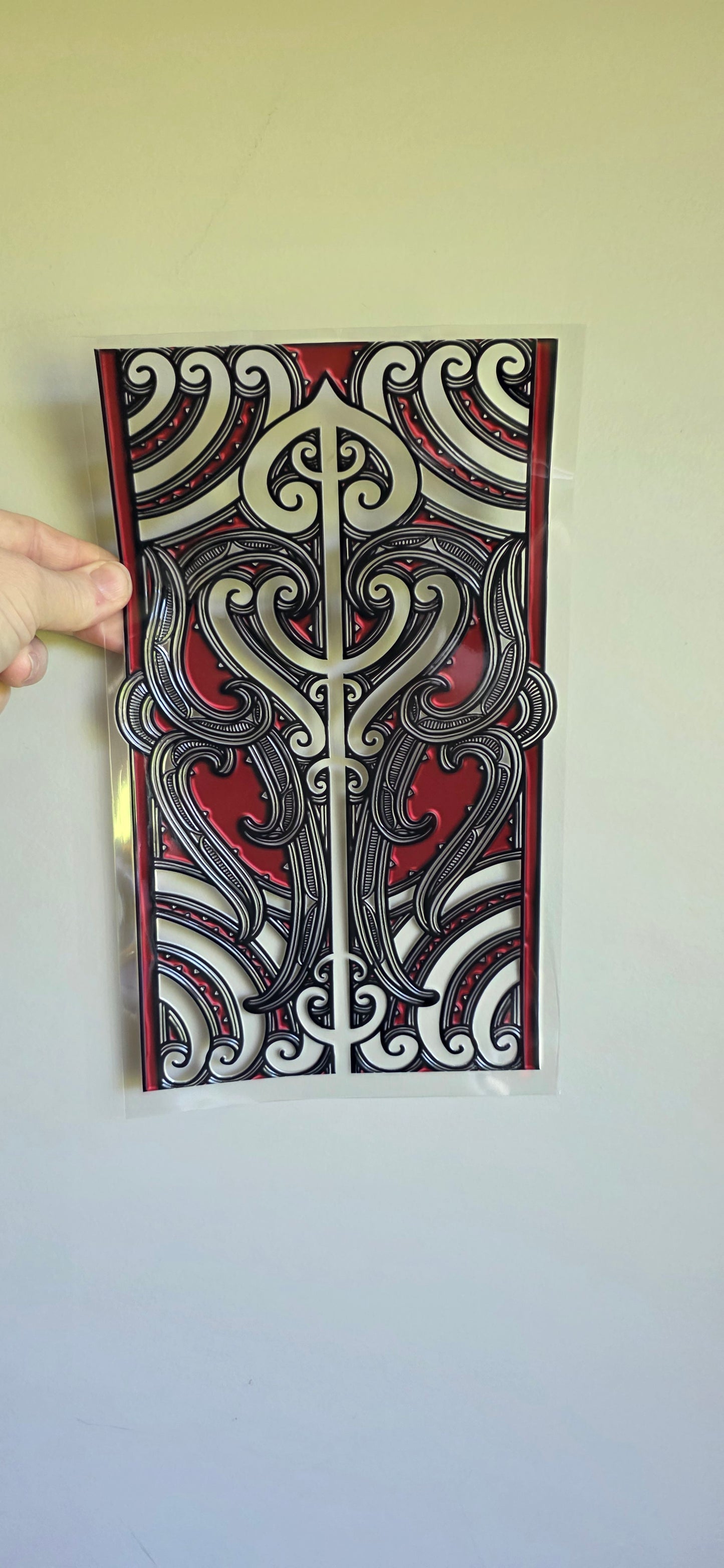 XL UV DTF DECAL MAORI DESIGN 28CMX17CM for touch lamps #146