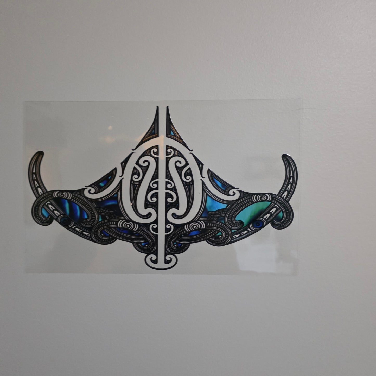 XL UV DTF DECAL MAORI DESIGN 28CMX17CM for touch lamps #275