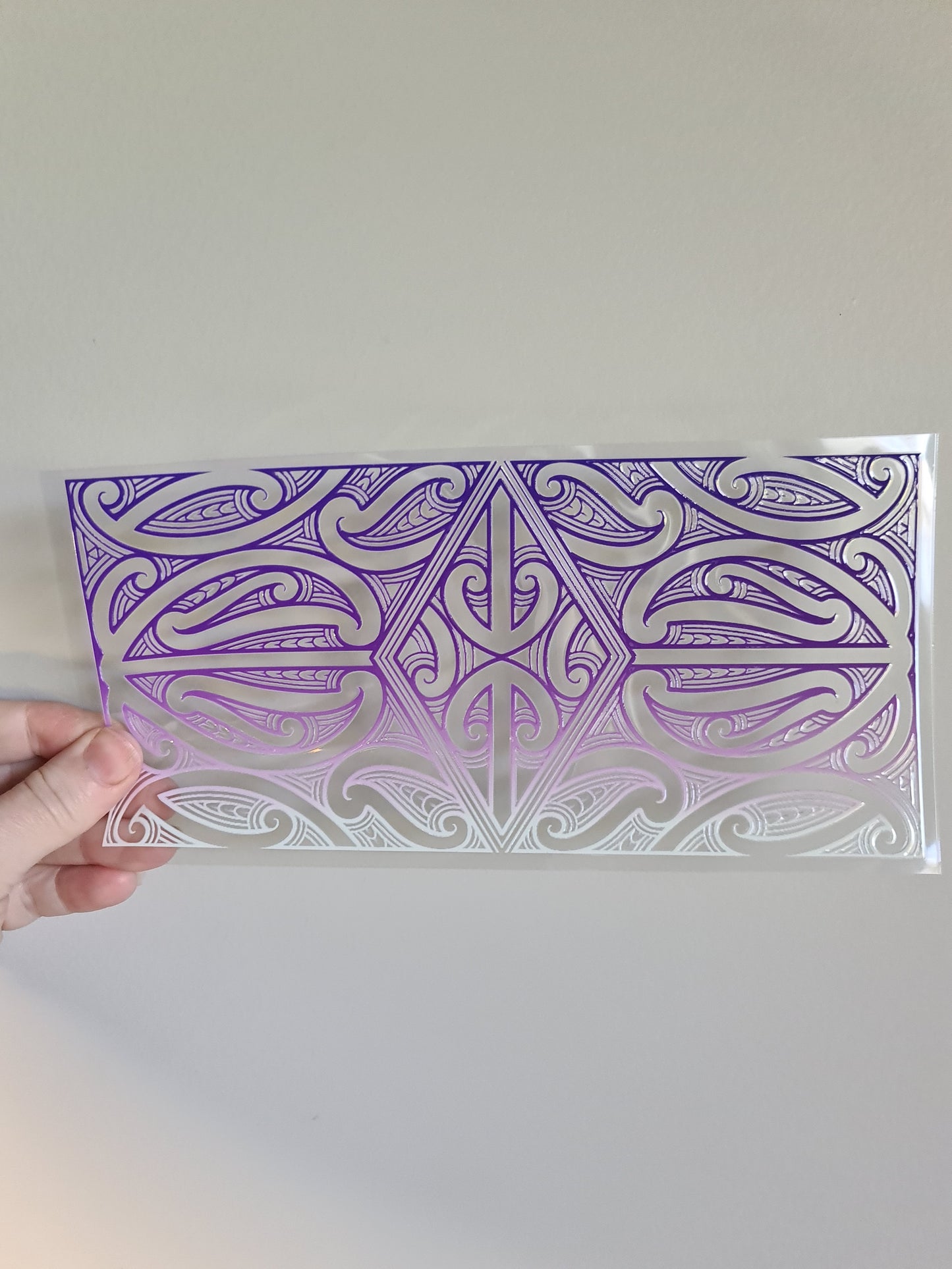 UV dtf Maori design 23cmx11cm 16oz wrap #1112