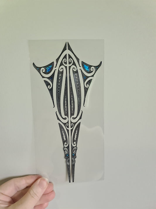 UV dtf transfer Maori design 23cmx11cm 16oz wrap #1264