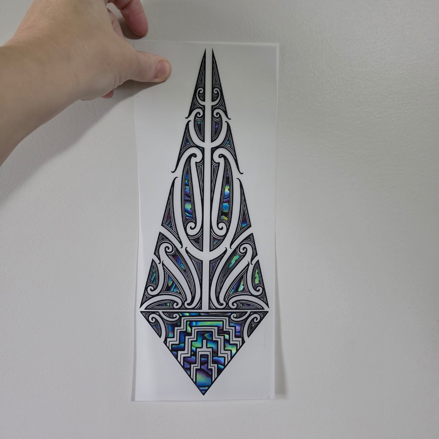Maori design Iron on DTF 30cm