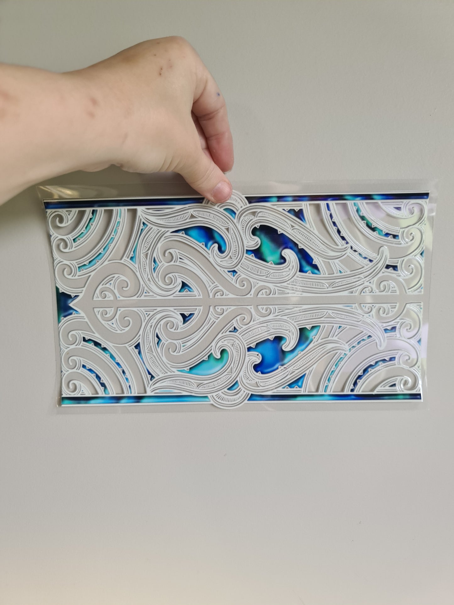 XL UV DTF DECAL MAORI DESIGN 28CMX17CM for touch lamps #71