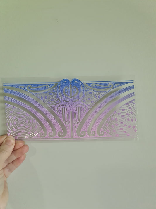 UV dtf transfer Maori design 23cmx11cm 16oz wrap #1227