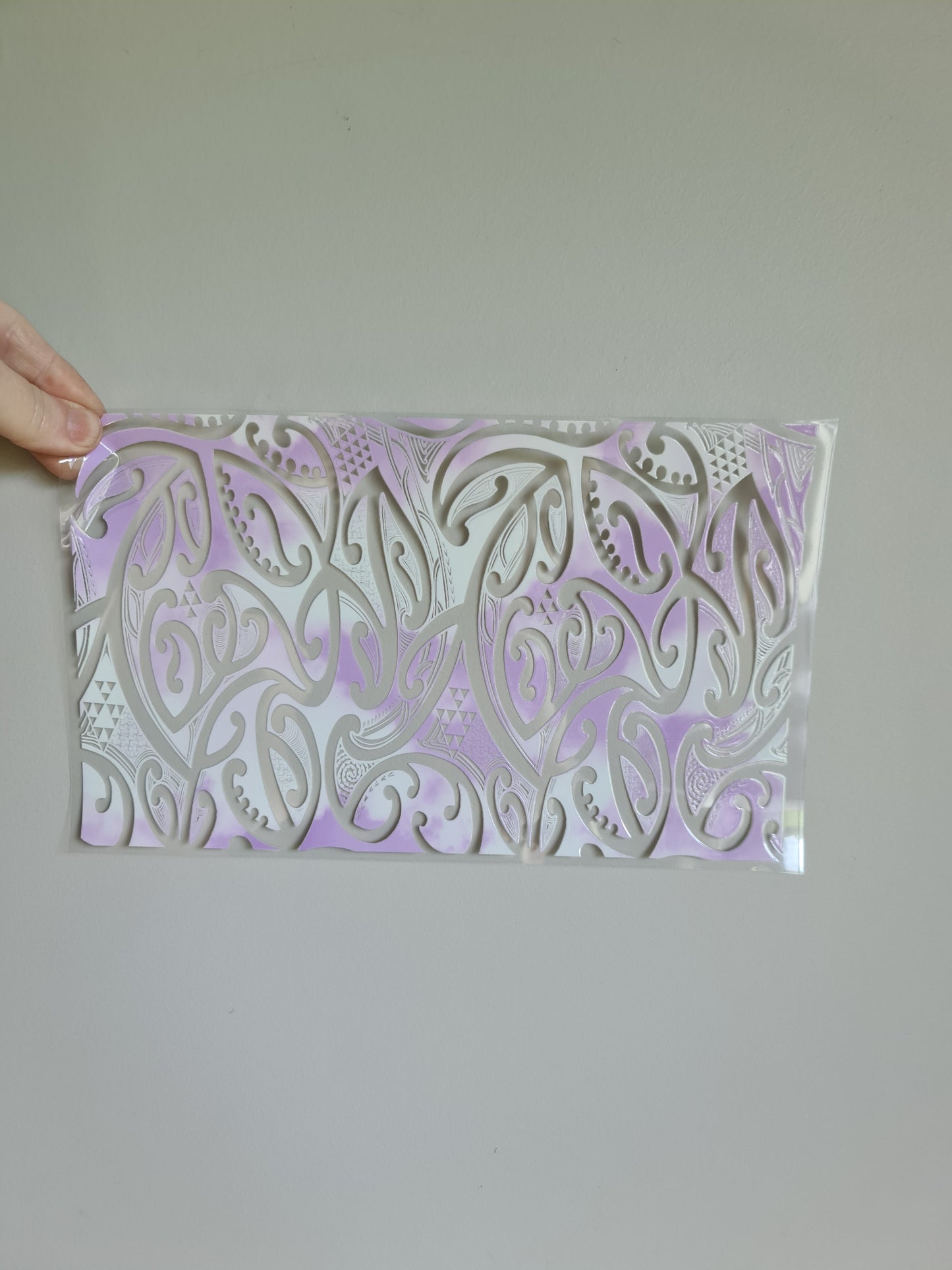 XL UV DTF DECAL MAORI DESIGN 28CMX17CM for touch lamps #59