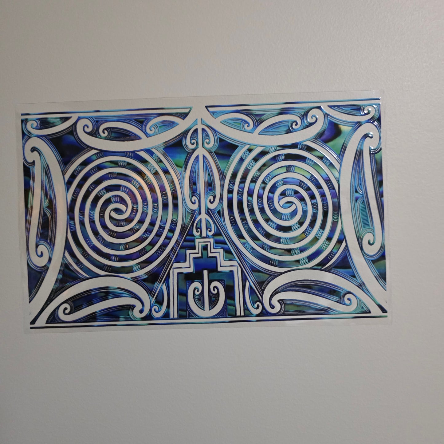 XL UV DTF DECAL MAORI DESIGN 28CMX17CM for touch lamps #239