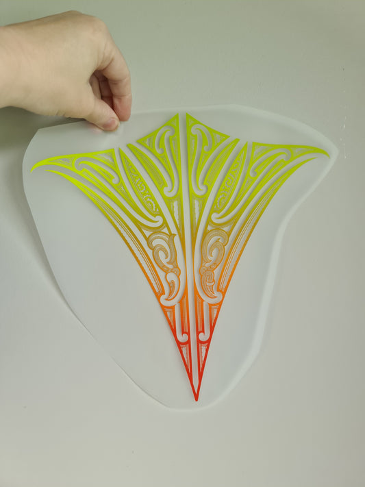 Sublimation custom Maori design Iron on 30cm