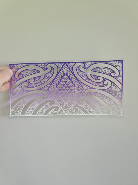 UV dtf Maori design 23cmx11cm 16oz wrap #662
