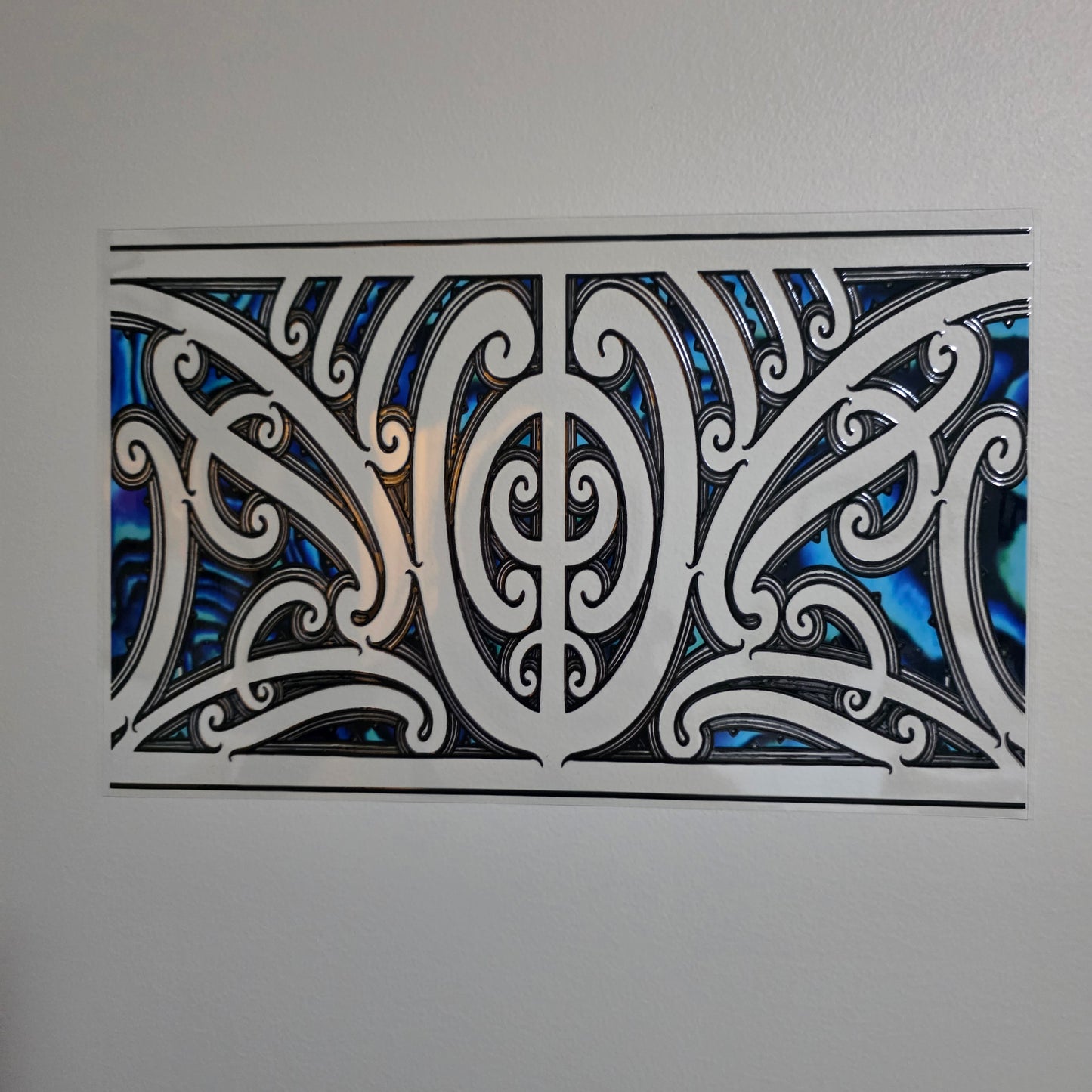 XL UV DTF DECAL MAORI DESIGN 28CMX17CM for touch lamps #277