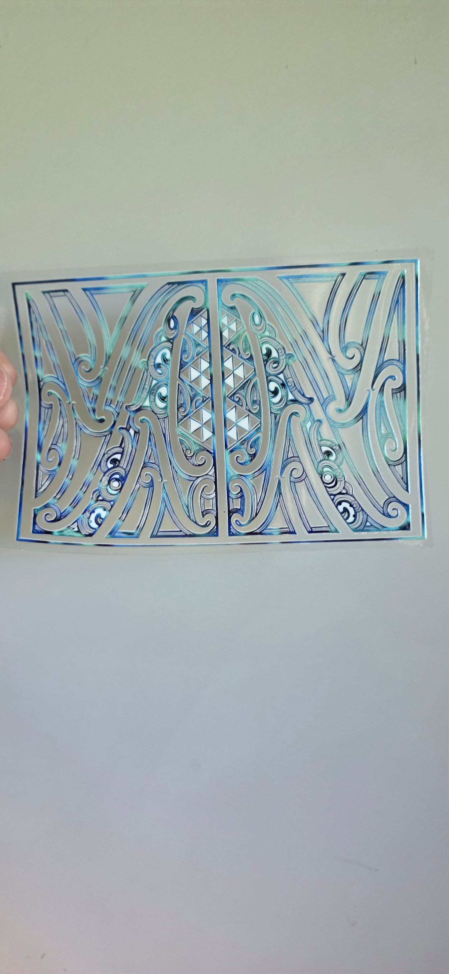 UV dtf transfer Maori design 16cmx11cm 16oz wrap #1639