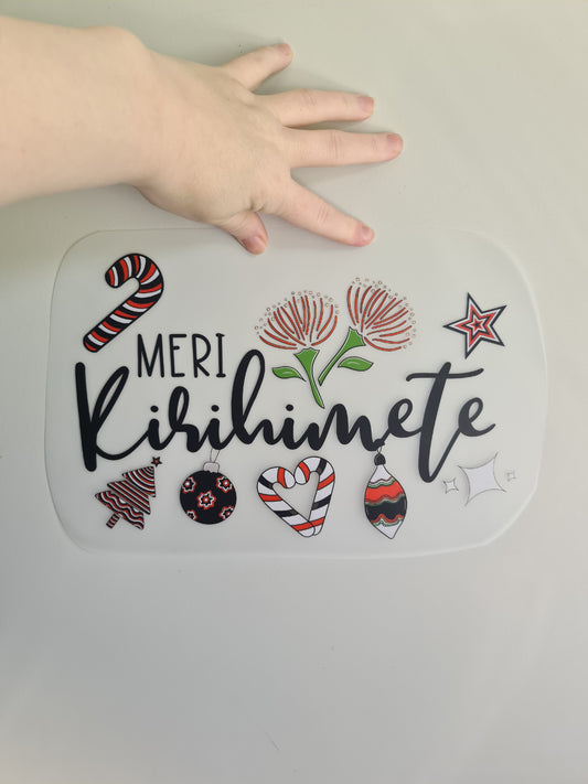 CHRISTMAS - Custom Maori design Iron on DTF 30cm for clothing