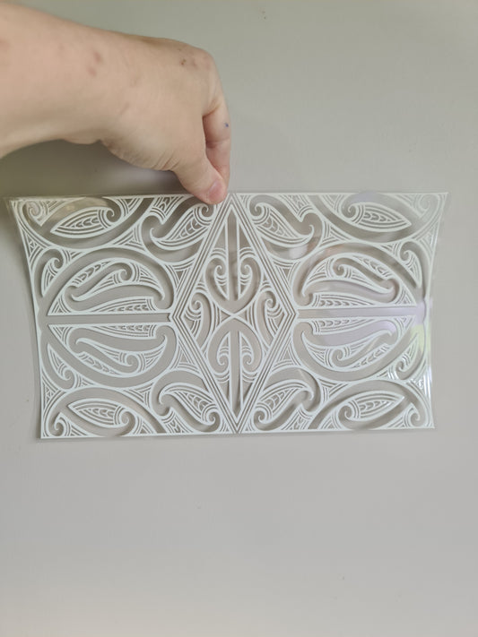 XL UV DTF DECAL MAORI DESIGN 28CMX17CM for touch lamps #113