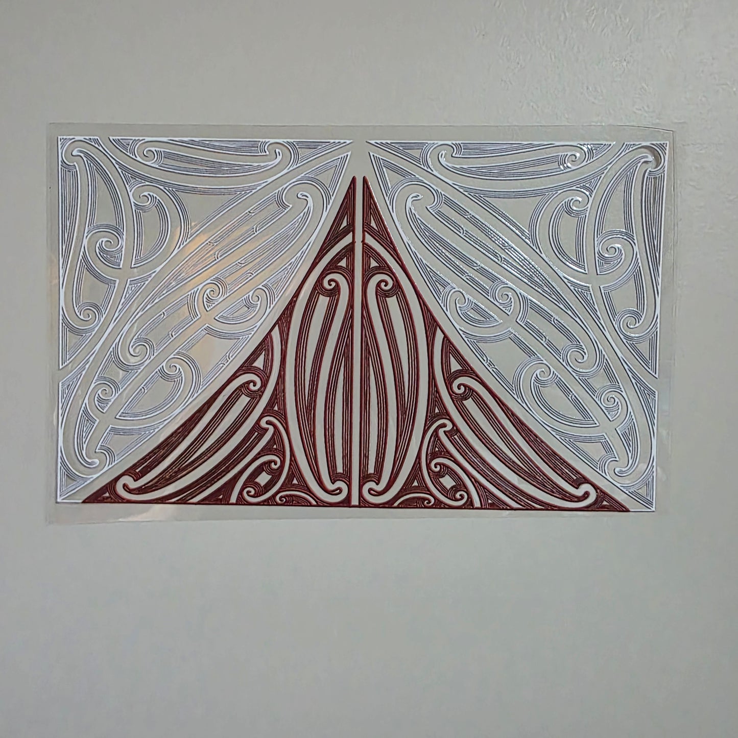 XL UV DTF DECAL MAORI DESIGN 28CMX17CM for touch lamps #302