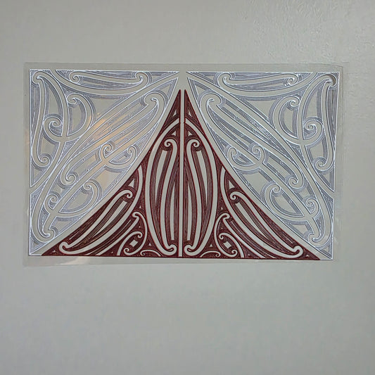 XL UV DTF DECAL MAORI DESIGN 28CMX17CM for touch lamps #302