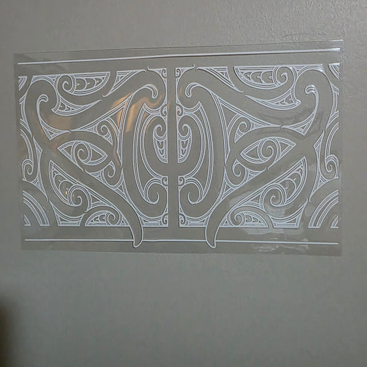 XL UV DTF DECAL MAORI DESIGN 28CMX17CM for touch lamps #242