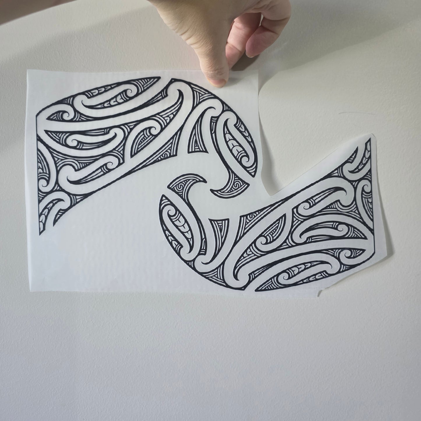 Maori design Iron on DTF 30cm