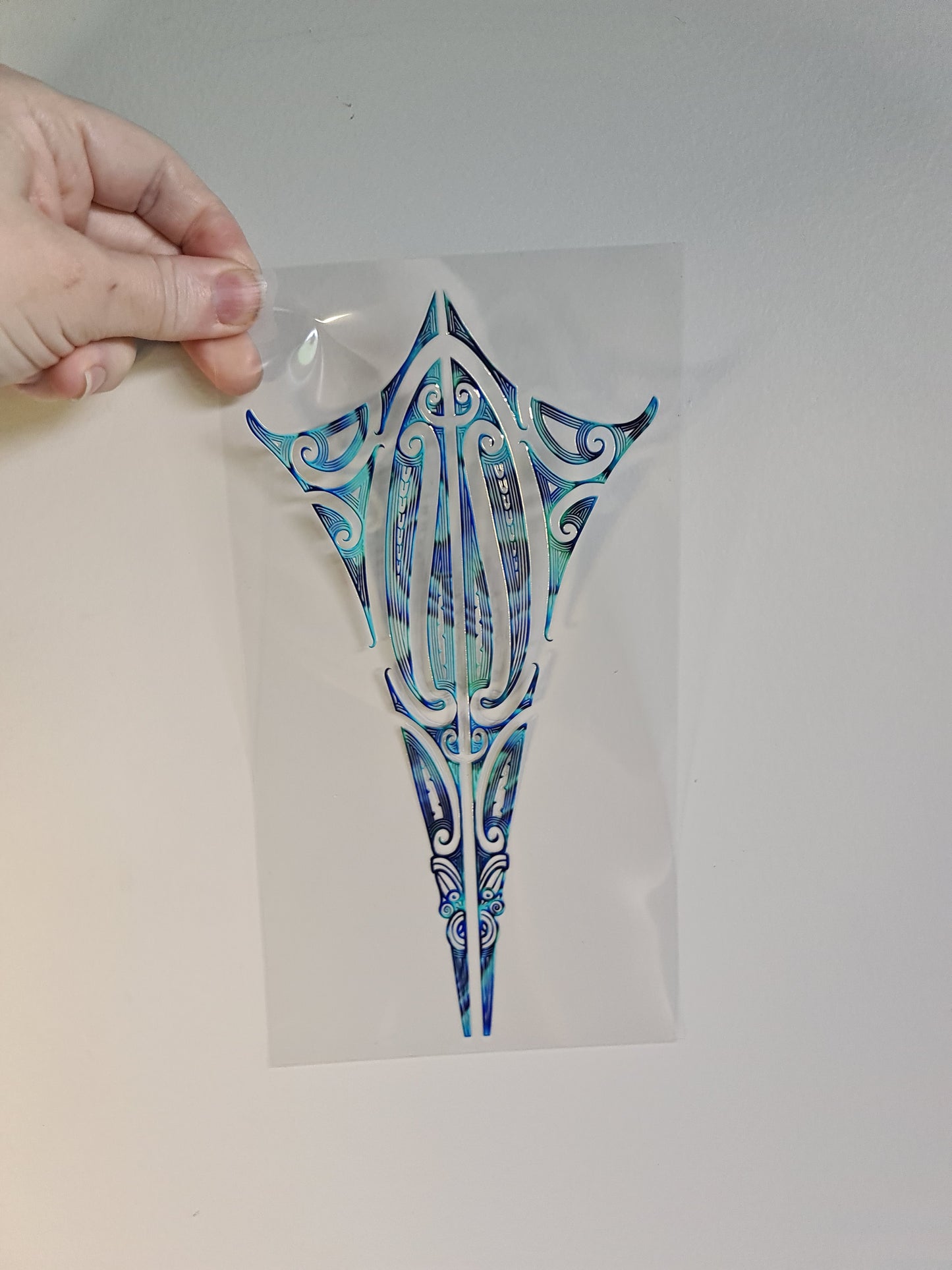 XL UV DTF DECAL MAORI DESIGN 24cm Window decal