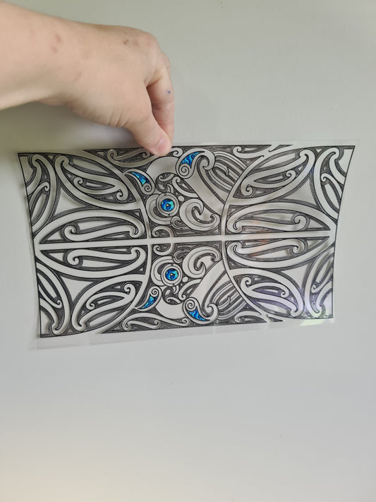 XL UV DTF DECAL MAORI DESIGN 28CMX17CM for touch lamps #124