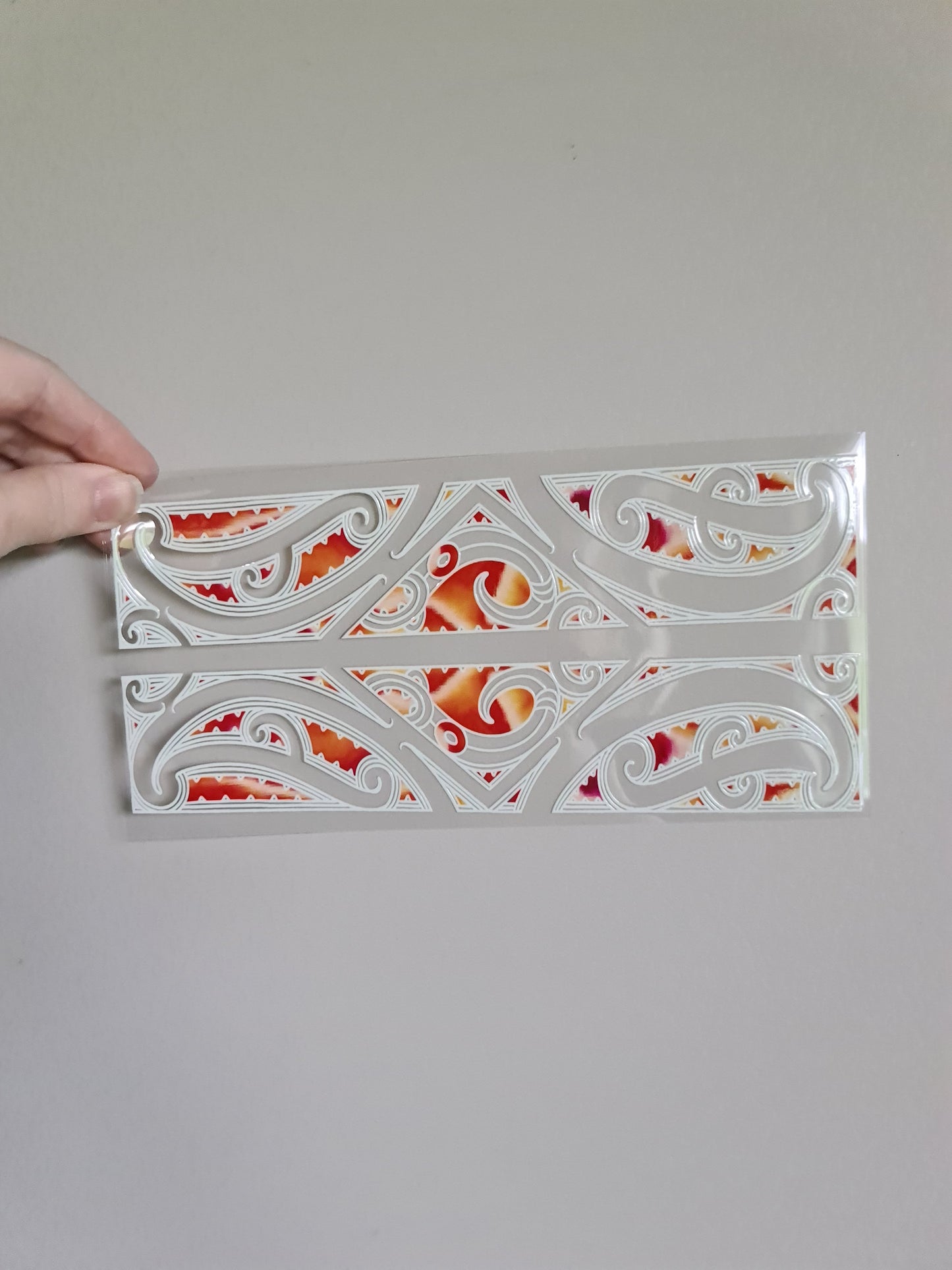 UV dtf Maori design 23cmx11cm 16oz wrap #1085