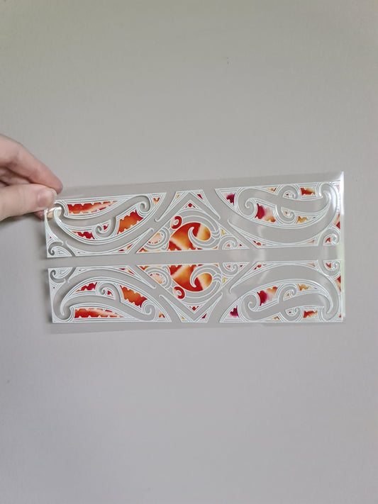 UV dtf Maori design 23cmx11cm 16oz wrap #1085