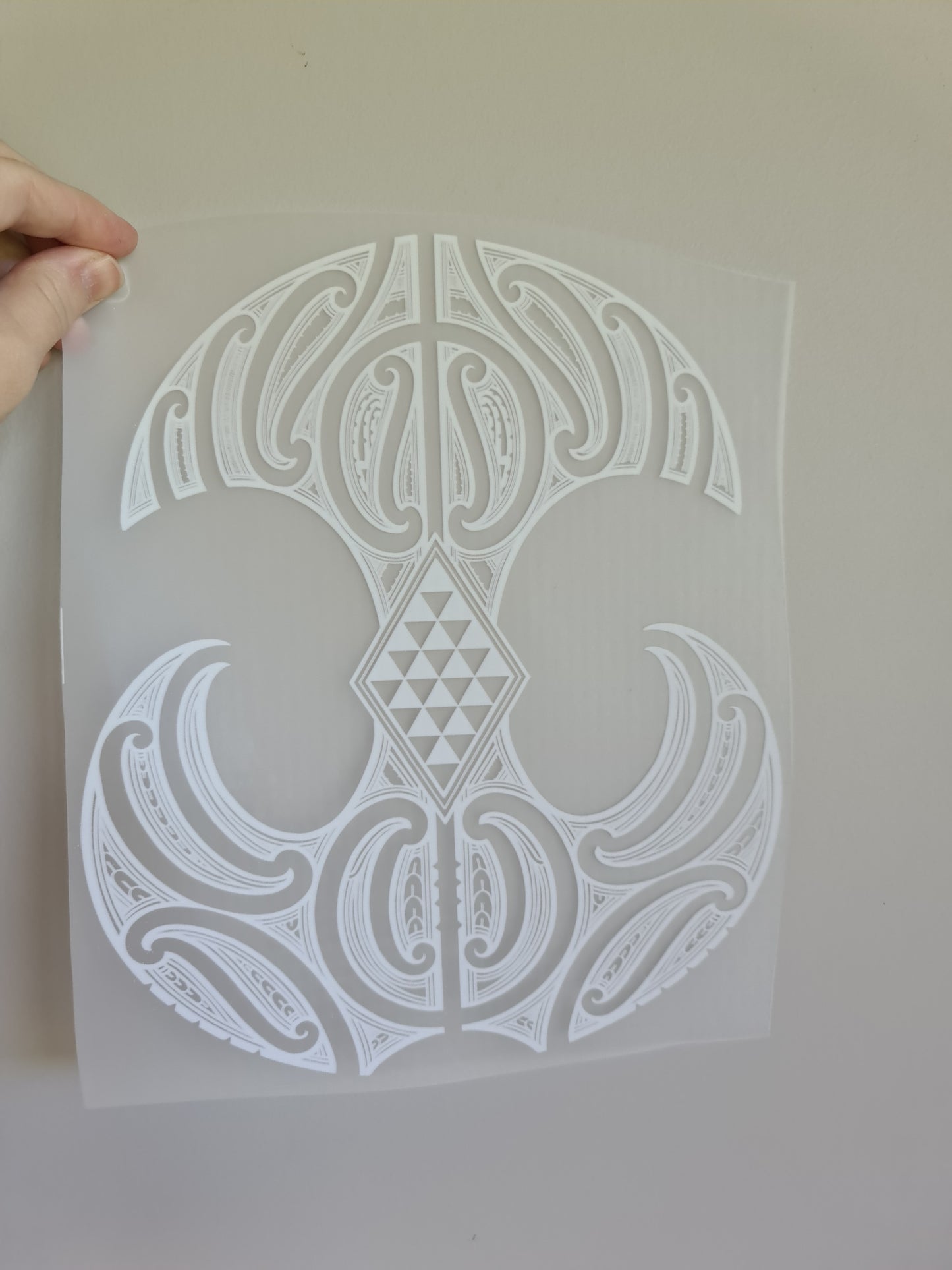 Sublimation custom Maori design Iron on 30cm