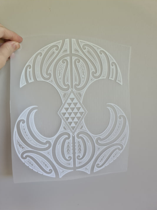 Sublimation custom Maori design Iron on 30cm