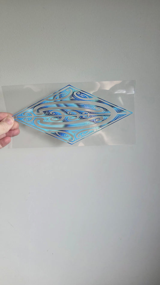 UV dtf transfer Maori design 24cmx11cm 16oz wrap #1605