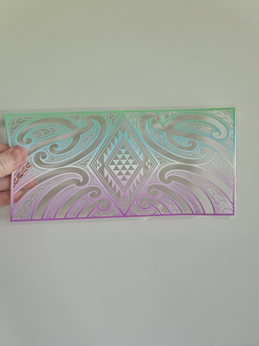 UV dtf Maori design 23cmx11cm 16oz wrap #669