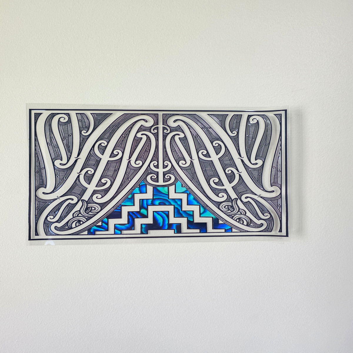 30cmx 15cm size UV DTF DECAL MAORI DESIGN for Table lamps #05