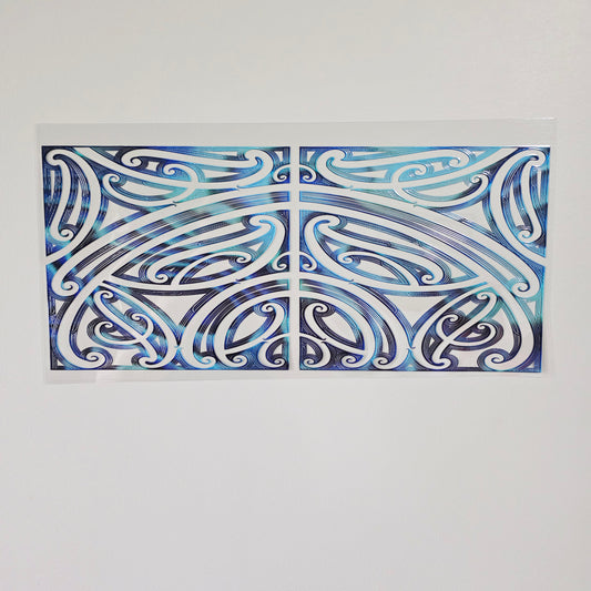XL UV DTF DECAL MAORI DESIGN 38CMX17CM for touch lamps #18
