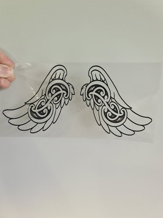 UV dtf transfer Maori design 23cmx11cm 16oz wrap #1244