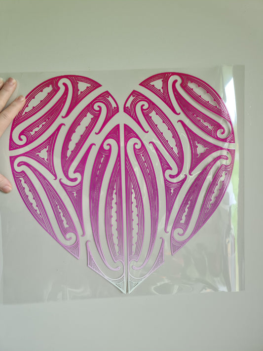 XXL UV DTF DECAL MAORI DESIGN 40CM  Window decal
