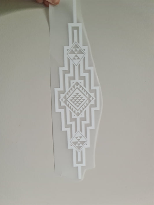 XL Sublimation custom Maori design Iron on 36cm
