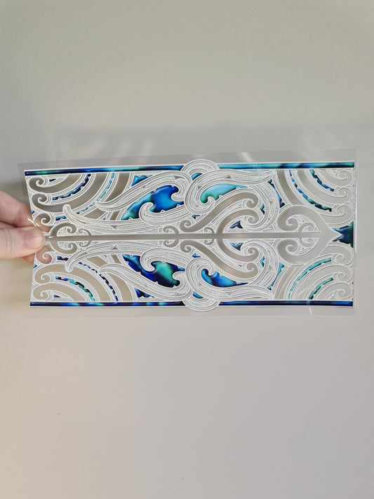 UV dtf transfer Maori design 23cmx11cm 16oz wrap #1317