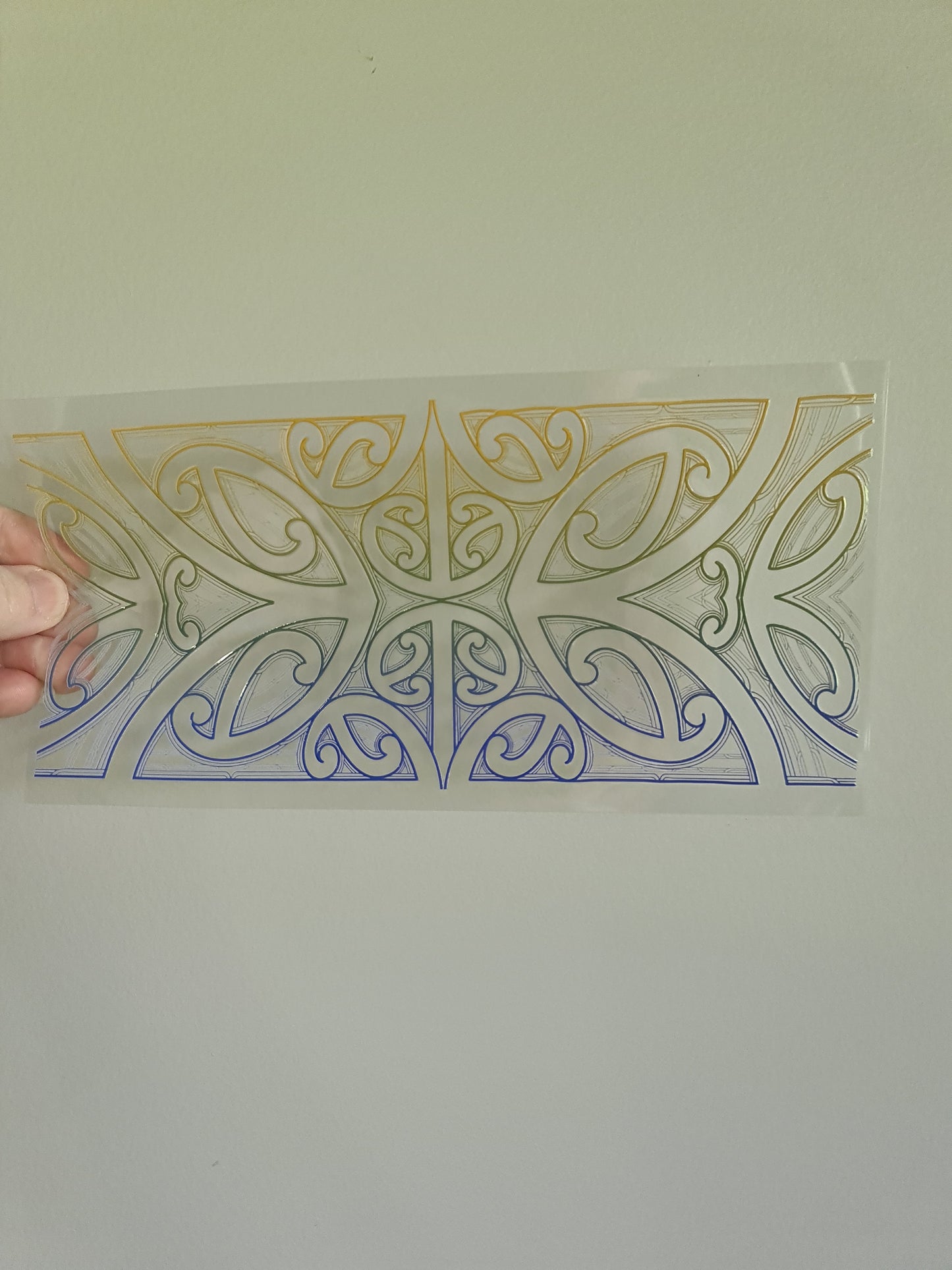 UV dtf Maori design 23cmx11cm 16oz wrap #702