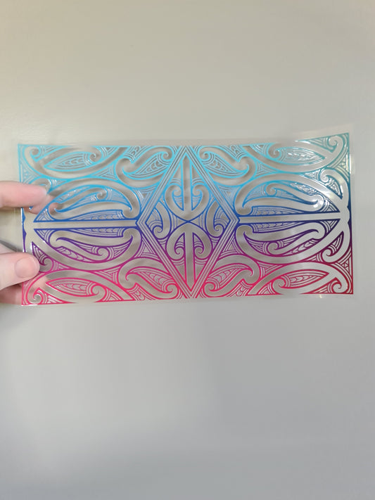 Uv dtf Maori design 23cmx11cm 16oz wrap #218