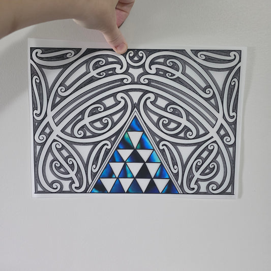 Maori design Iron on DTF 30cmx21cm