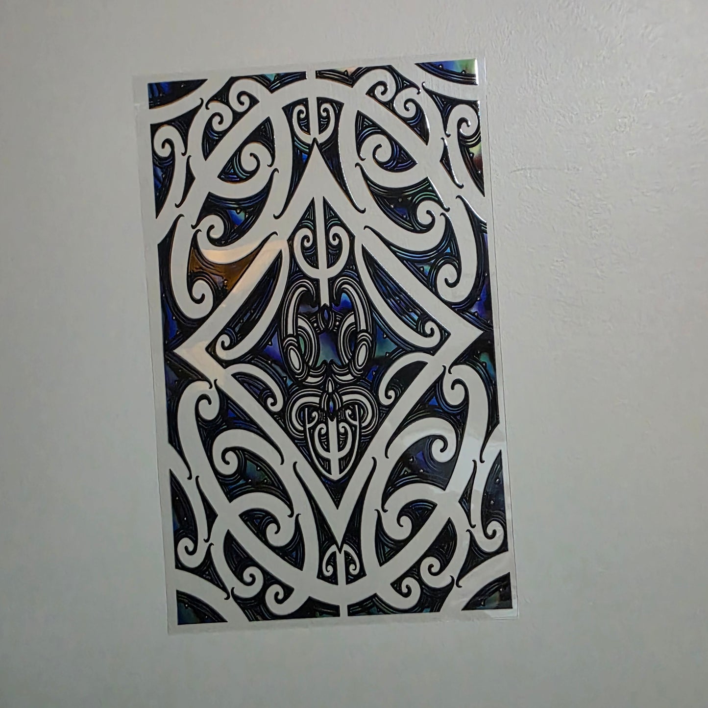 XL UV DTF DECAL MAORI DESIGN 28CMX17CM for touch lamps #244