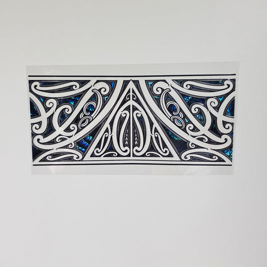 XL UV DTF DECAL MAORI DESIGN 38CMX17CM for touch lamps #09