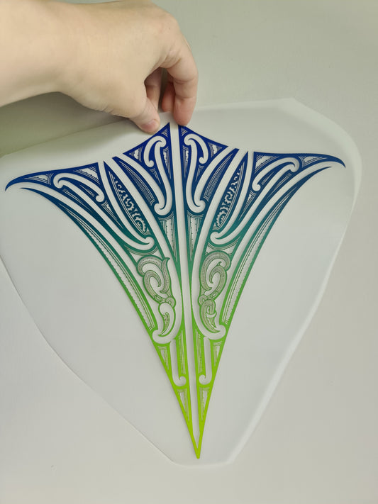 Sublimation custom Maori design Iron on 30cm
