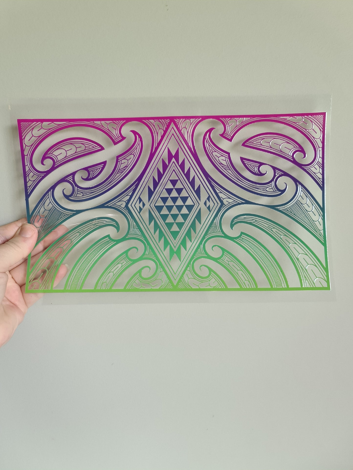 XL UV DTF DECAL MAORI DESIGN 28CMX19CM  #04
