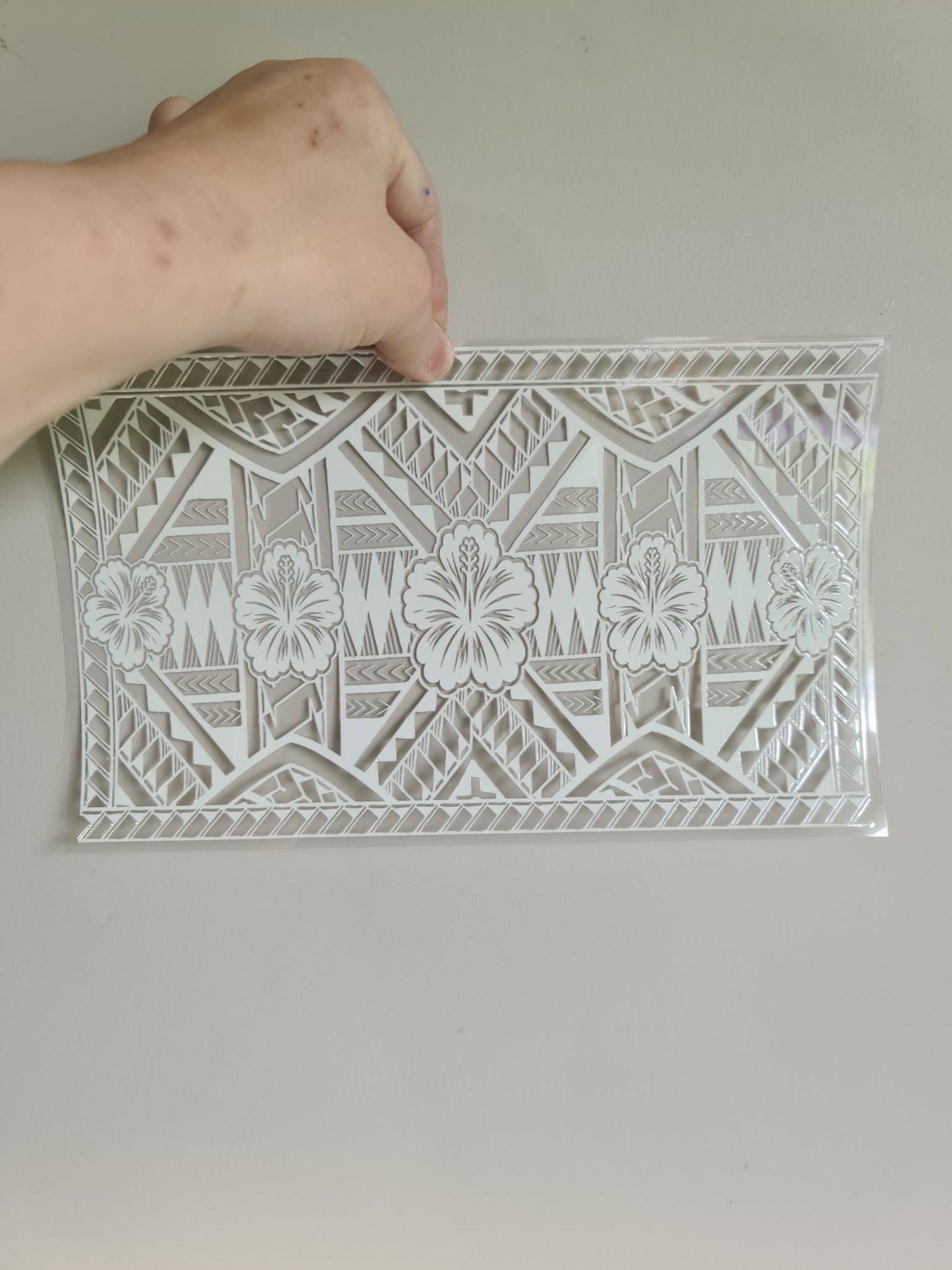 XL UV DTF DECAL MAORI DESIGN 28CMX17CM for touch lamps #212