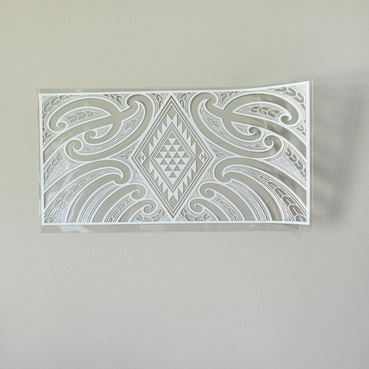 30cmx 15cm size UV DTF DECAL MAORI DESIGN for Table lamps #10