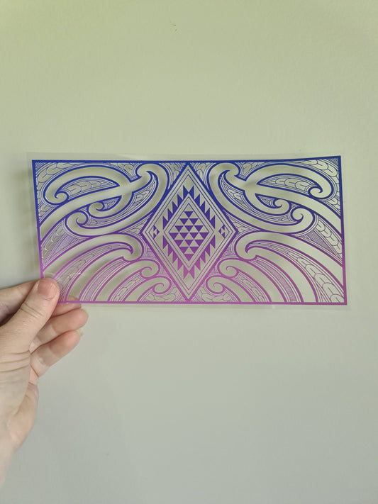 UV dtf Maori design 23cmx11cm 16oz wrap #620
