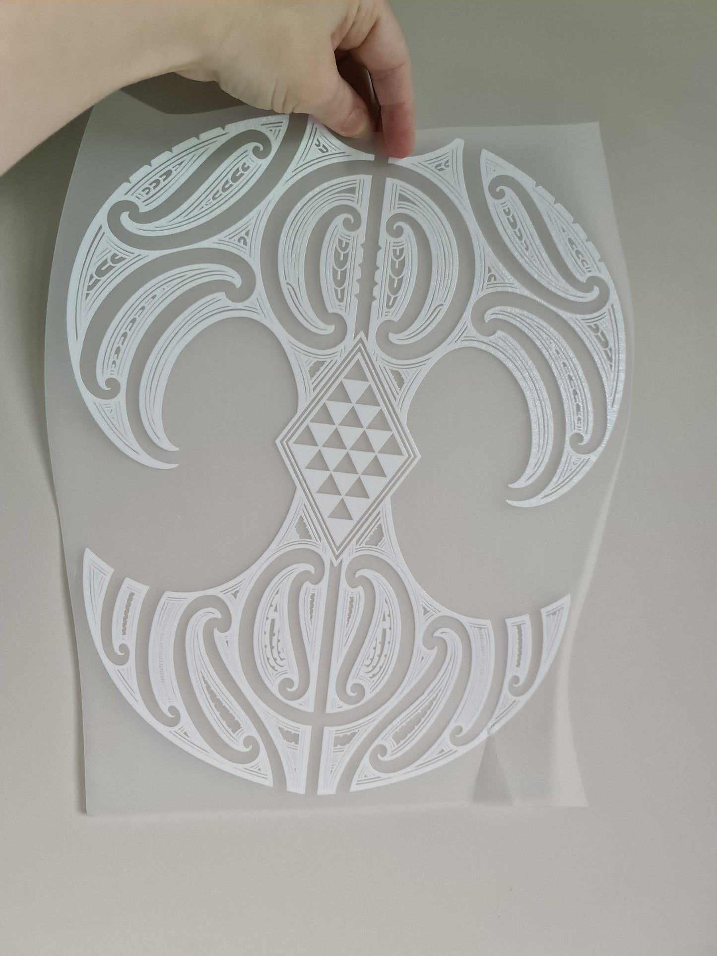XL Sublimation custom Maori design Iron on 36cm