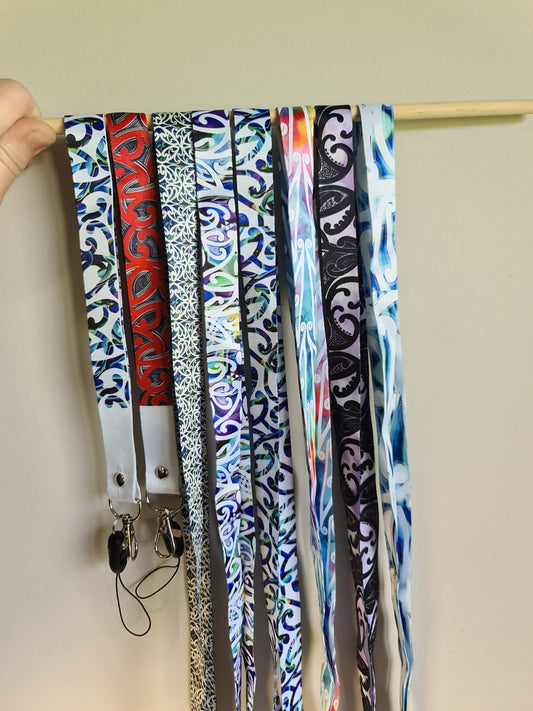 Custom Maori design lanyards 1 of each design
