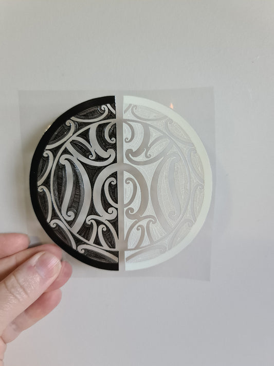 UV dtf Maori design mini size 11cmx11cm #954