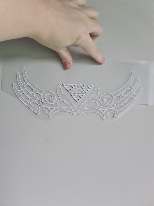 Sublimation custom Maori design Iron on 30cm