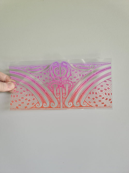 UV dtf transfer Maori design 23cmx11cm 16oz wrap #1295