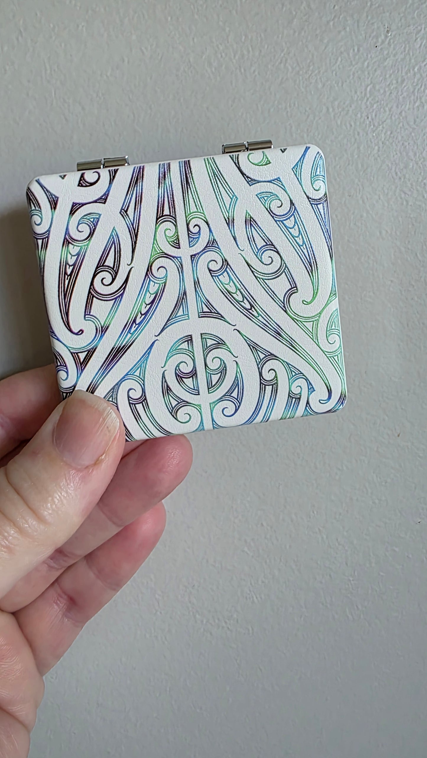 Maori design pocket mirror