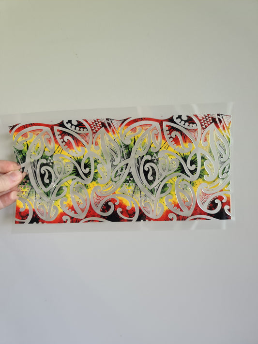 XL UV DTF DECAL MAORI DESIGN 28CMX19CM  #16